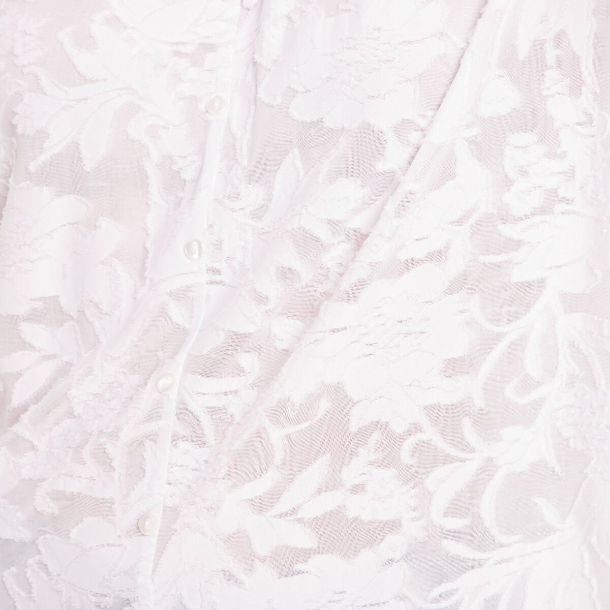 Blouse f&eacute;minine manches longues blanc femme