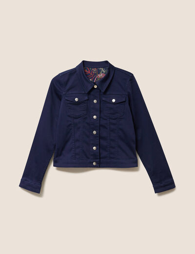 Veste cintr&eacute;e r&eacute;versible multicolore femme