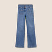 Jean coupe bootcut taille haute denim double stone femme