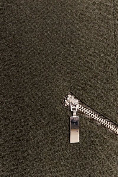 Veste esprit tailleur ajustée vert foncé femme