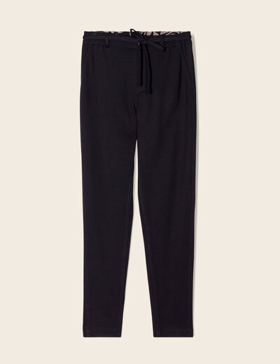 Pantalon jogging réversible noir femme