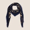 Foulard bleu marine femme