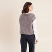 Pull sans manches gris fonc&eacute; femme