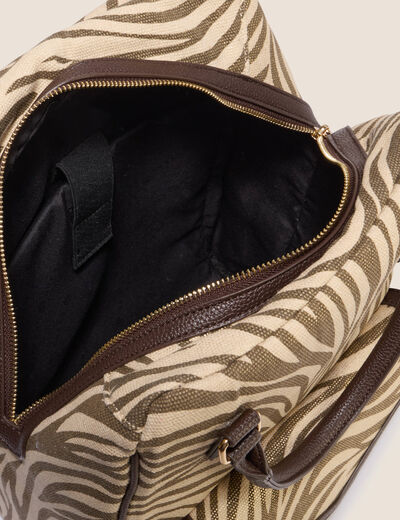 Sac &agrave; dos doubl&eacute; vert olive femme