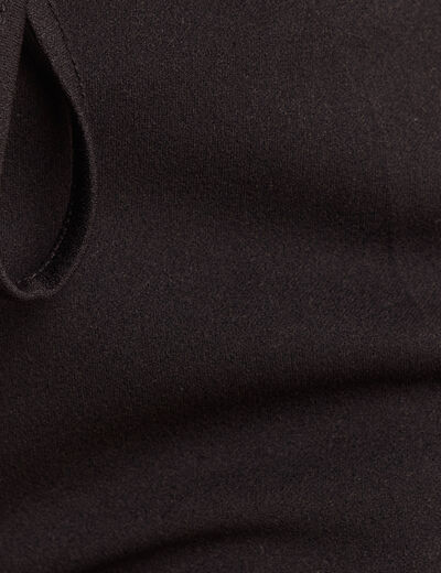 Pantalon taille standard noir femme