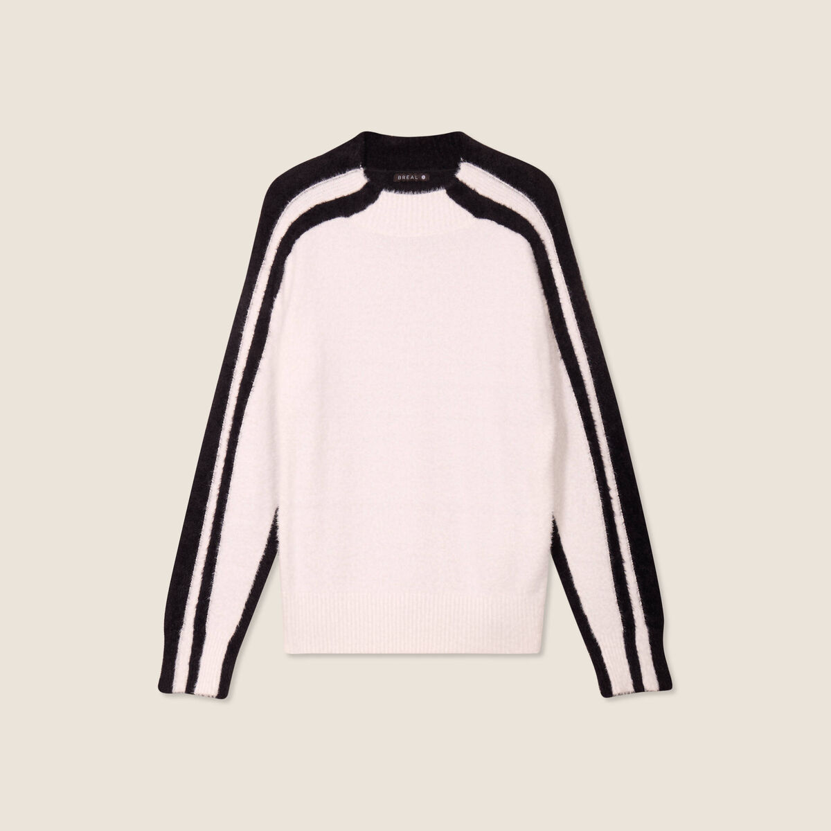 Pull manches longues blanc femme