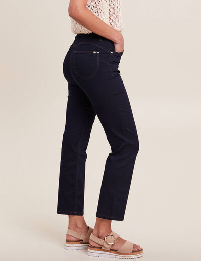 Jean magique Le L&eacute;ger coupe droite denim brut femme