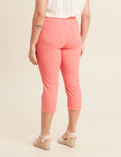 Pantacourt magique Le L&eacute;ger coupe droite rose vif femme