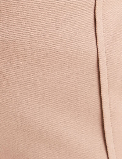 Pantalon cargo taille haute sable femme