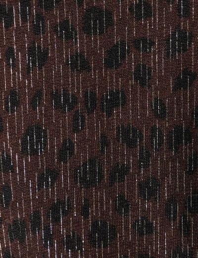 T-shirt col rond manches 3/4 marron fonc&eacute; femme