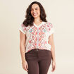 T-shirt manches courtes ecru femme