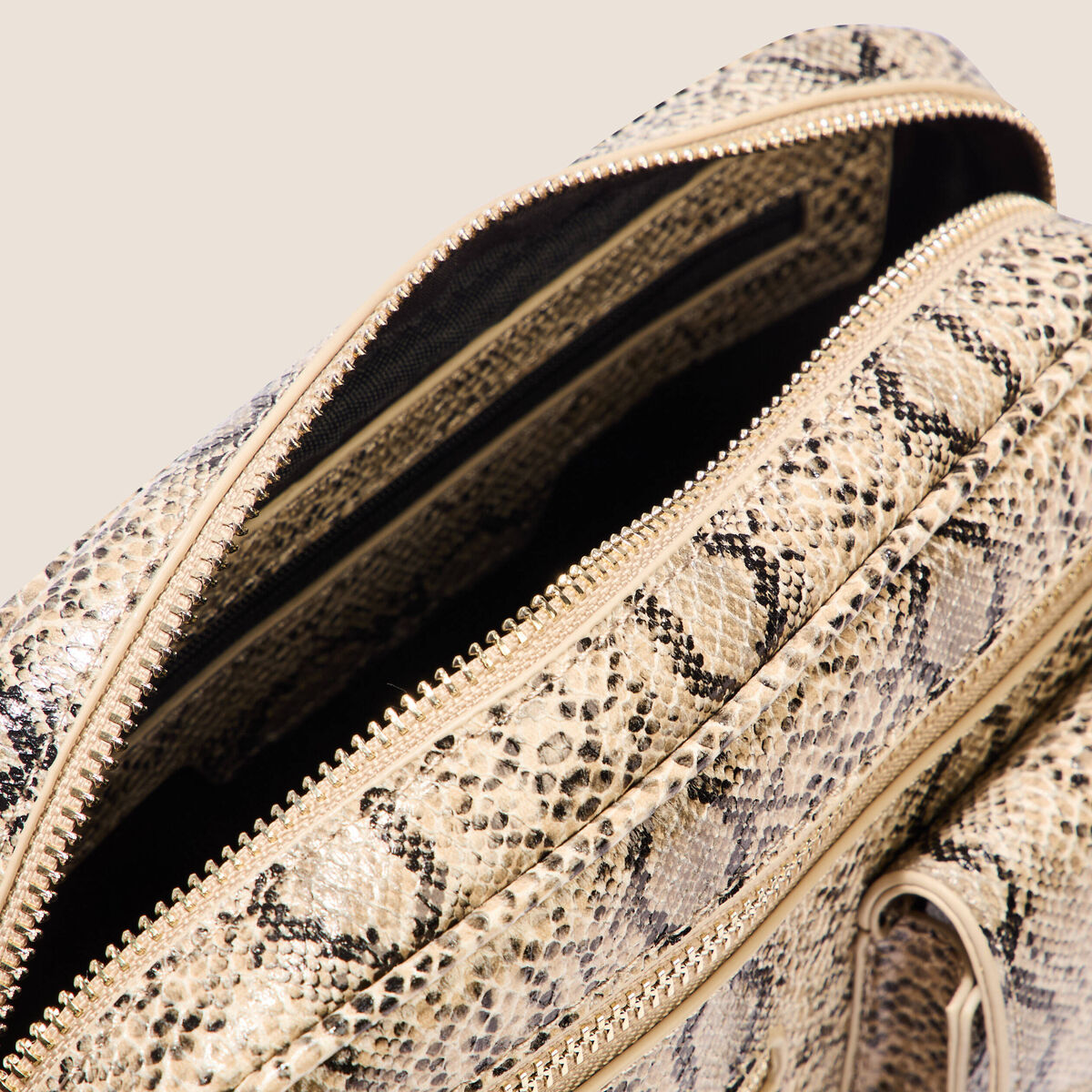 Sac en bandoulière beige femme