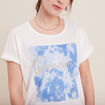 T-shirt manches courtes ecru femme