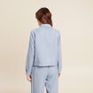 Veste boutonnée bleu clair femme