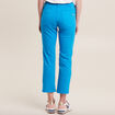 Jean droit taille basse 7/8&egrave;me bleu femme