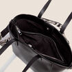 Sac en bandouli&egrave;re doubl&eacute; noir femme