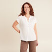 T-shirt manches courtes ecru femme