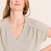 T-shirt manches courtes vert clair femme