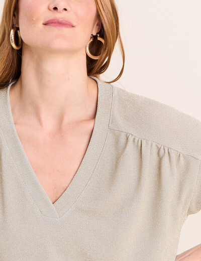 T-shirt manches courtes vert clair femme
