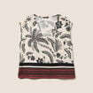 Blouse col v manches courtes fluide noir femme