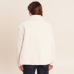 Doudoune r&eacute;versible aspect polaire ivoire femme