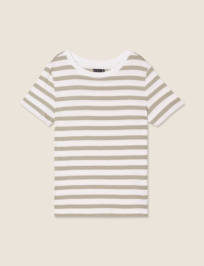 T-shirt manches courtes vert femme