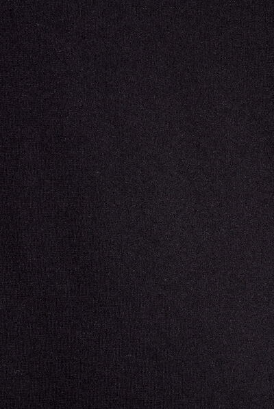 Robe droite manches 3/4 noir femme