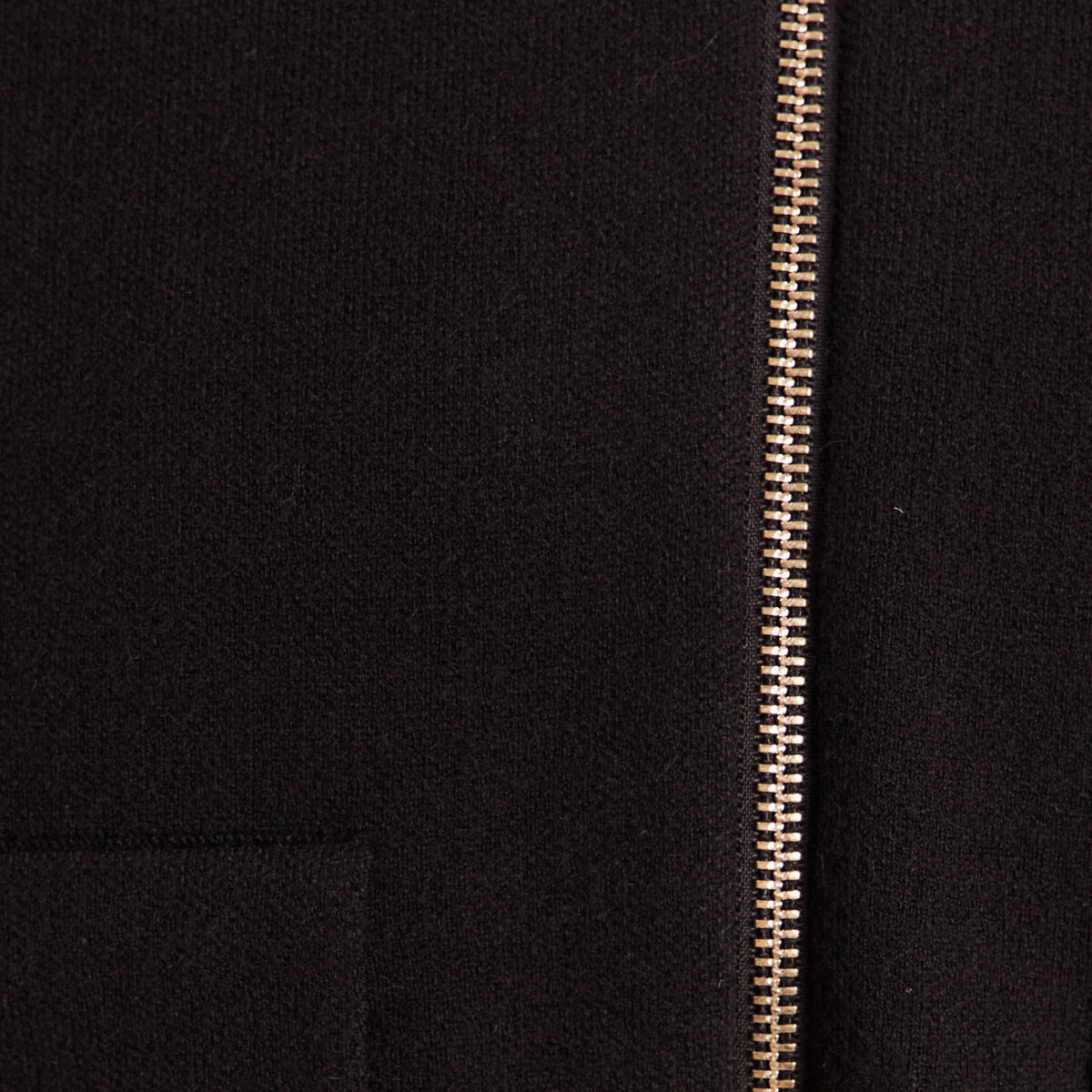 Gilet doubl&eacute; col chemise noir femme