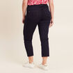 Jean droit taille haute 7/8ème denim brut femme