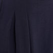 Jupe longue &eacute;vas&eacute;e ceintur&eacute;e bleu fonc&eacute; femme