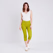 Pantacourt magique Le L&eacute;ger coupe droite vert olive femme