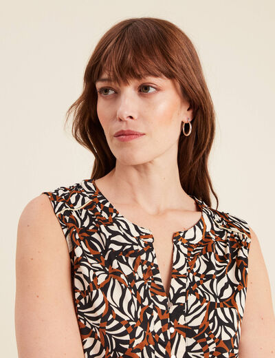 Débardeur sans manches marron femme