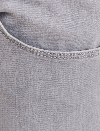 Jean magique L'Unique coupe ajust&eacute;e denim gris femme