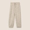 Pantalon coupe barrel taille haute blanc femme