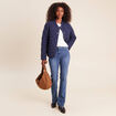 Doudoune l&eacute;g&egrave;re matelass&eacute;e bleu marine femme