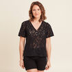 T-shirt manches courtes noir femme