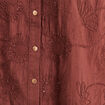 Blouse col tunisien manches 3/4 taupe femme