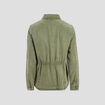 Veste droite boutonnée vert kaki femme