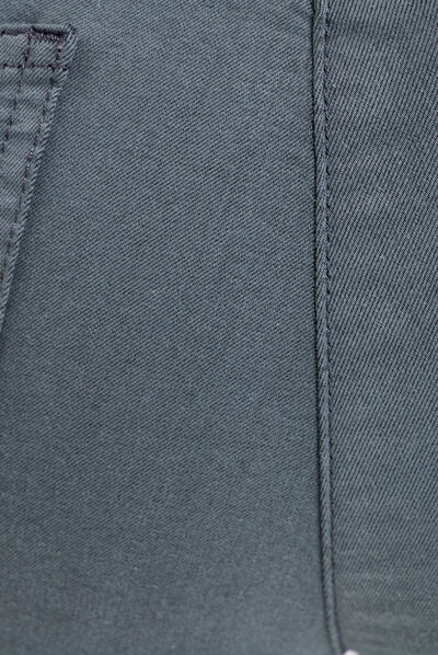 Pantalon léger taille standard 7/8ème vert kaki femme