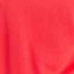 Pull sans manches col rond rouge femme