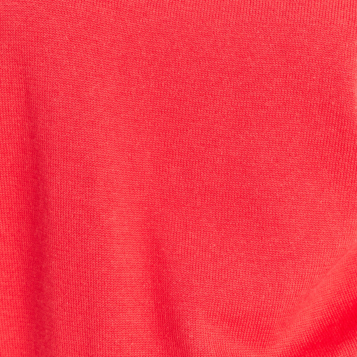 Pull sans manches col rond rouge femme