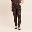 Pantalon ajust&eacute; noir femme