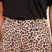 Pantalon flou taille haute sable femme