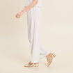 Pantalon large taille haute gris fonc&eacute; femme