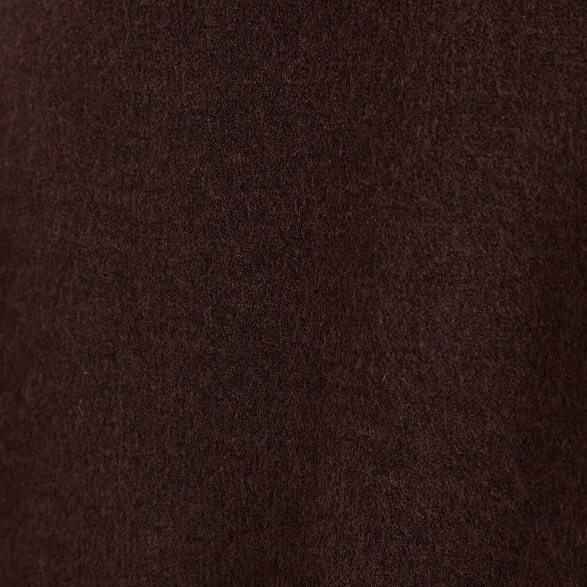 Pull sans manches aspect laineux marron fonc&eacute; femme