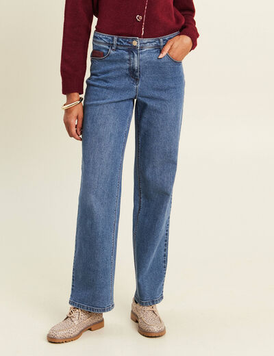 Jean standard denim stone femme