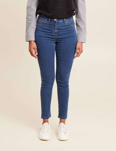 Jean magique Le L&eacute;ger coupe ajust&eacute;e denim double stone femme