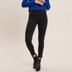 Pantalon ajusté taille haute noir femme