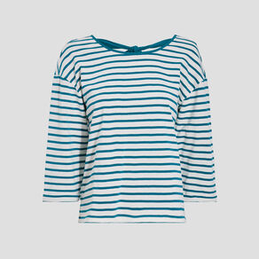 t shirt manches 34 vert canard femme T-shirt manches 3/4 vert canard femme