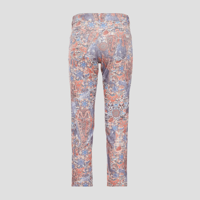 Pantalon droit 7/8ème gris femme